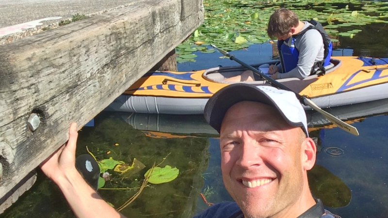 Geocaching on the water